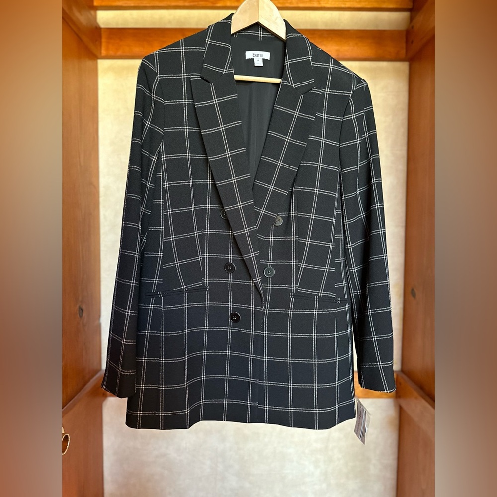 Bar III Black Tailored Blazer